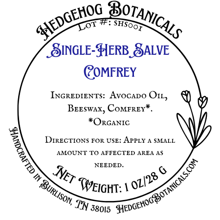 Single-Herb Salve - Comfrey